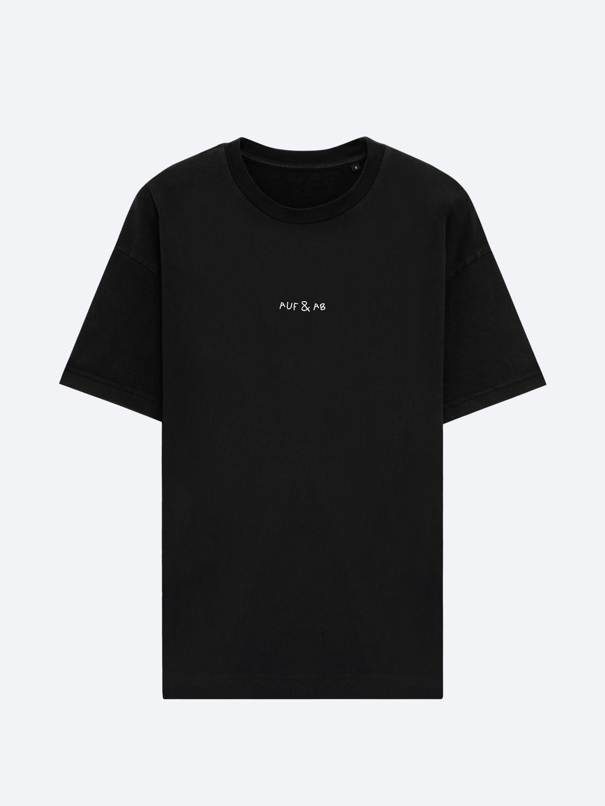 Auf & Ab T-Shirt Schwarz